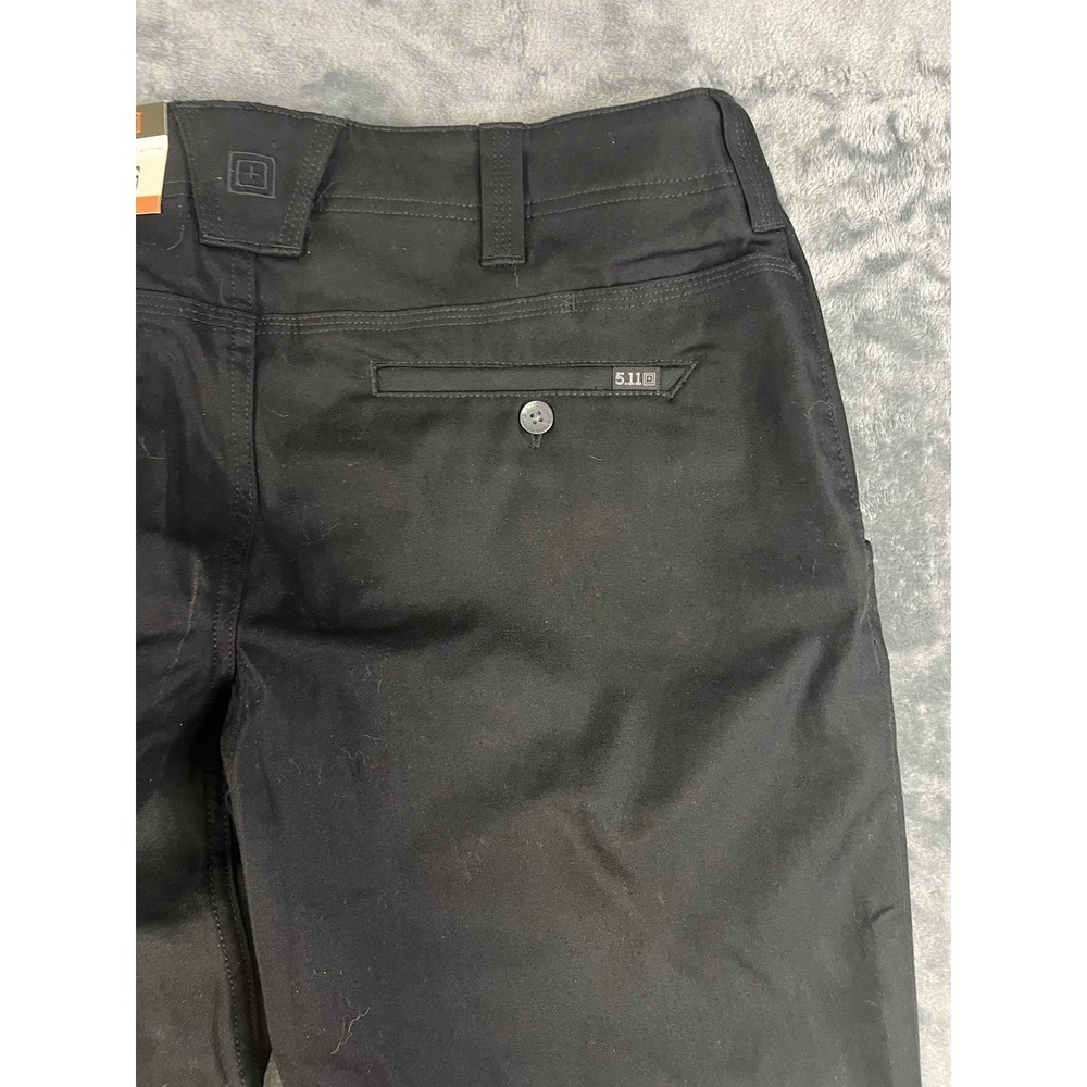 5.11 Tactical Flex-Tac Edge Chino Pants Slim Fit 31x36 Black Cotton 74441 - Picture 13 of 16